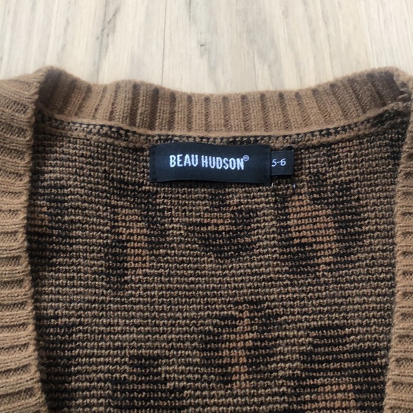 Beau Hudson leopard cardigan, size 5-6 - Picture 2 of 5